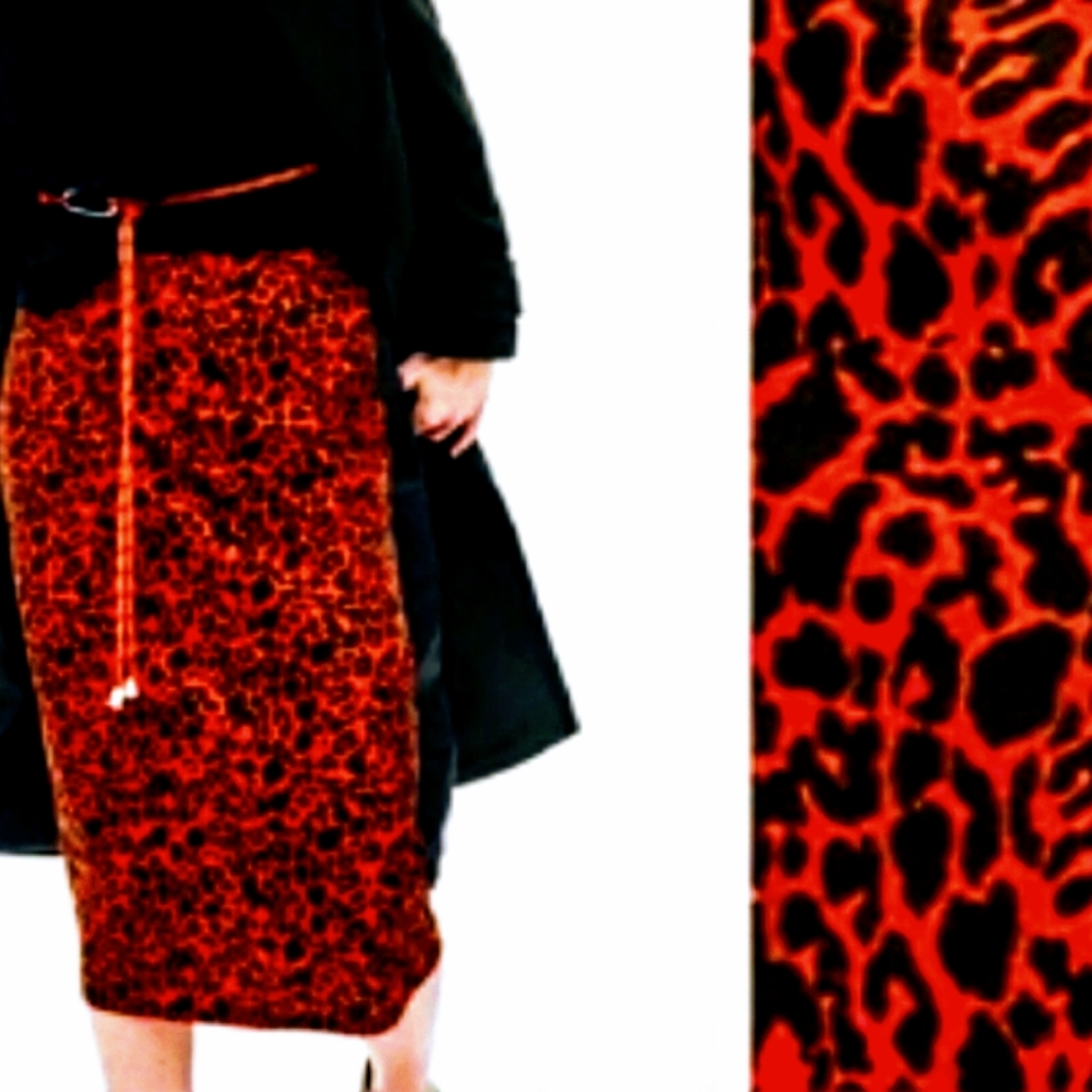 Leopard print skirt w/ tags